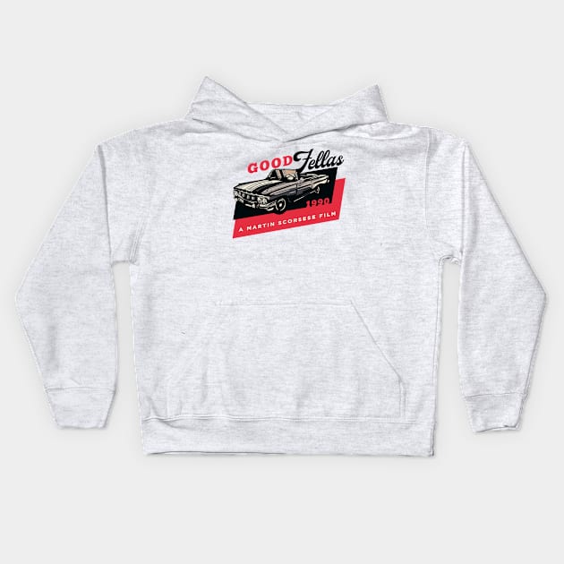 Goodfellas Car 1990 Kids Hoodie by generasilawas